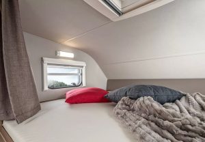 Schlafbereich in einem Wohnmobil
