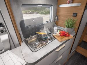 Küche von einem Wohnmobil